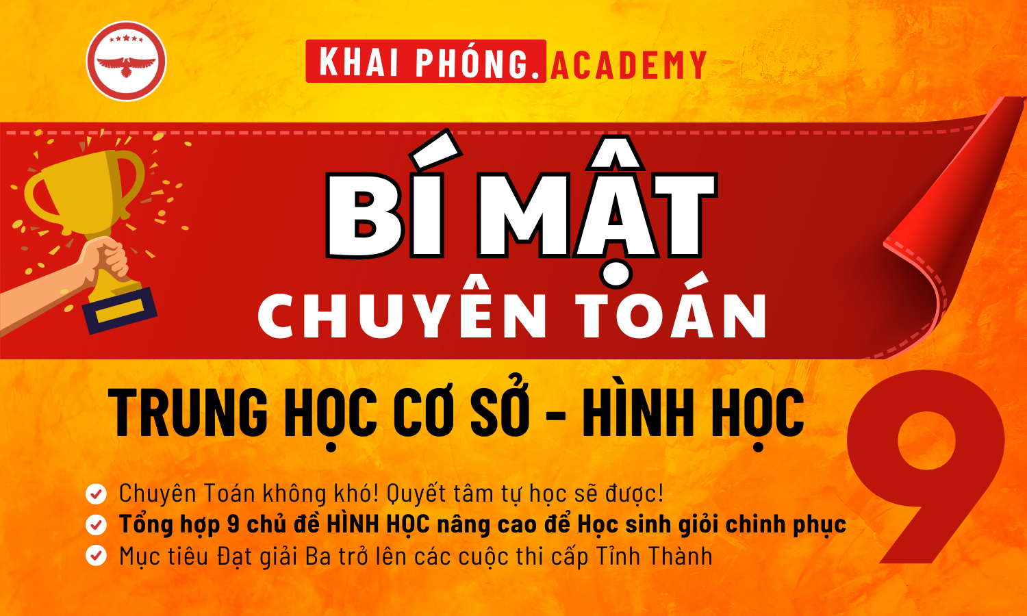 BÍ MẬT CHUYÊN TOÁN THCS - LỚP 9 - MASTER HÌNH HỌC