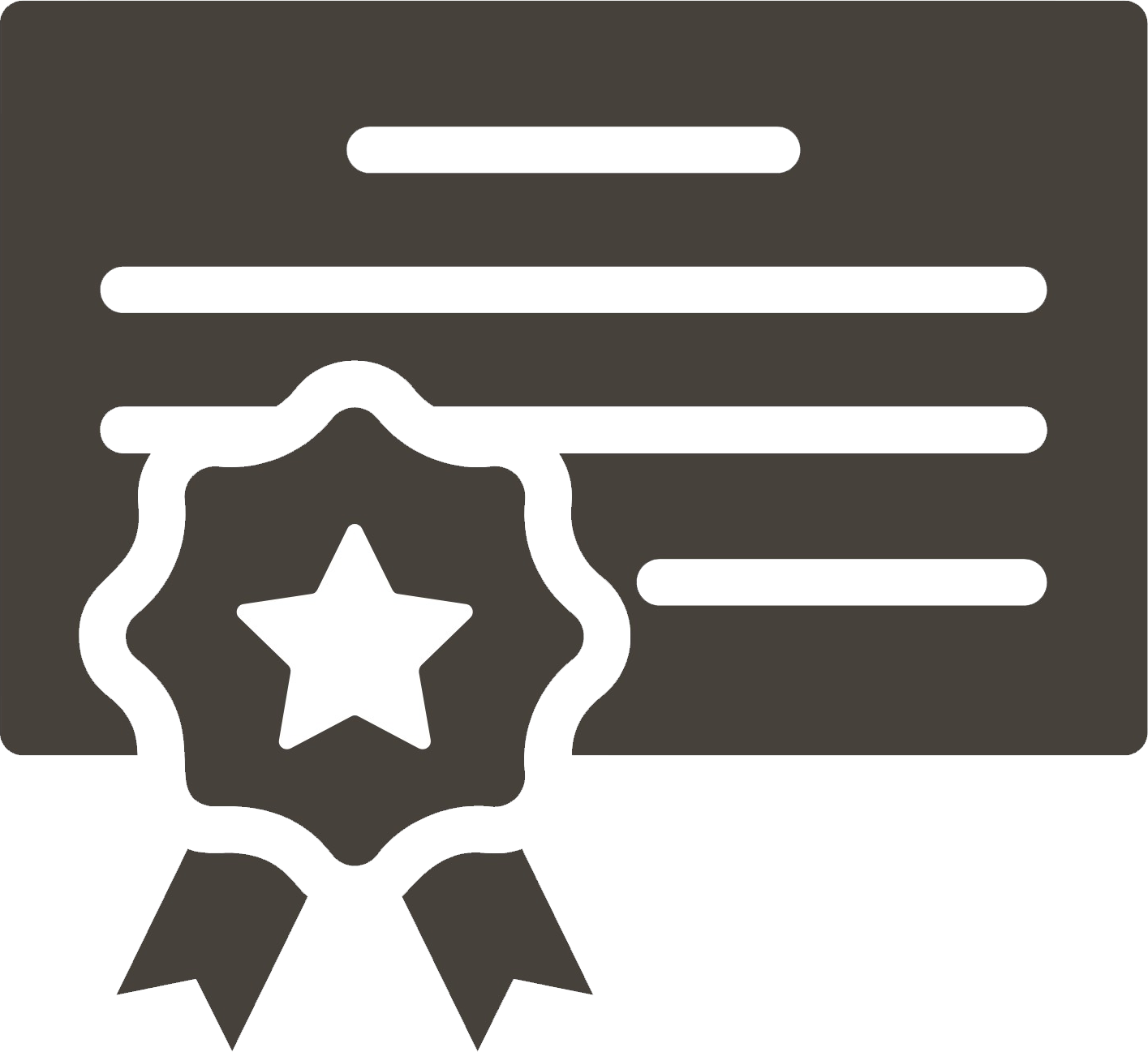 Icon chứng chỉ
