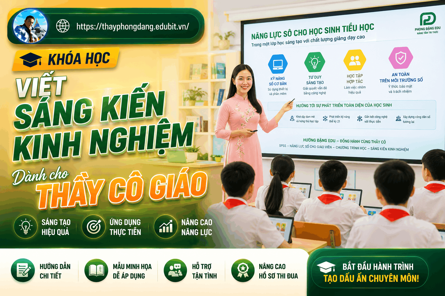 KHÓA HỌC VIẾT SÁNG KIẾN KINH NGHIỆM CHO THẦY CÔ GIÁO.