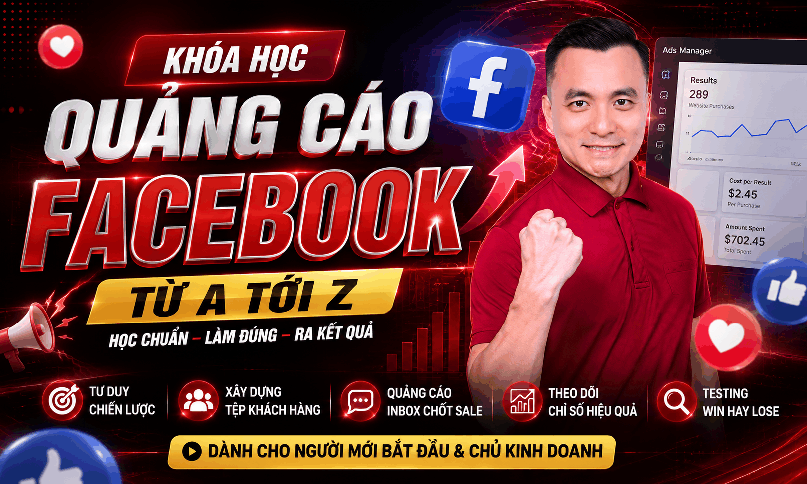 Khoá học Quảng cáo Facebook Từ A tới Z