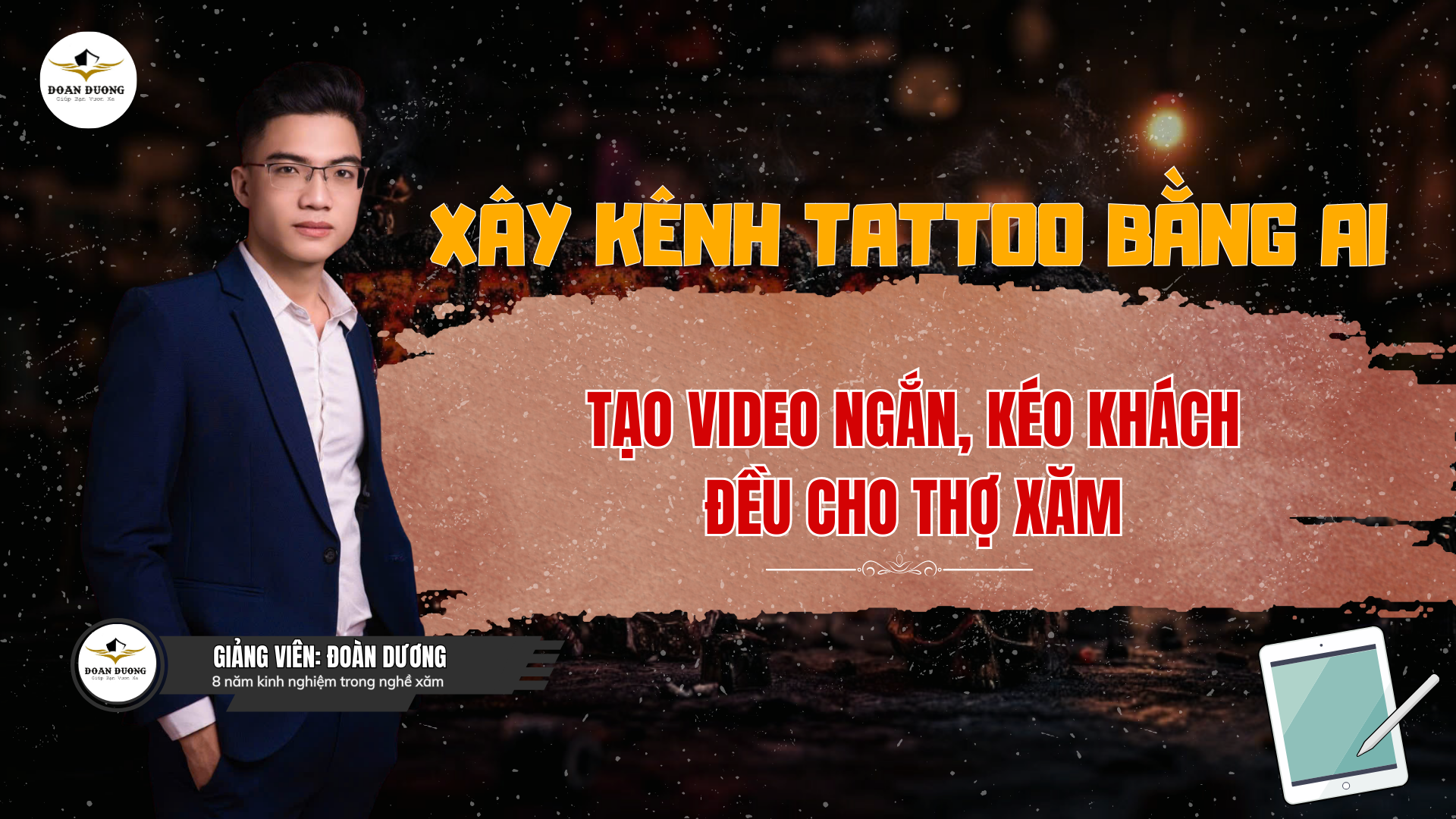 Xây Kênh Tattoo Bằng AI - Tạo video ngắn, kéo khách đều cho thợ xăm