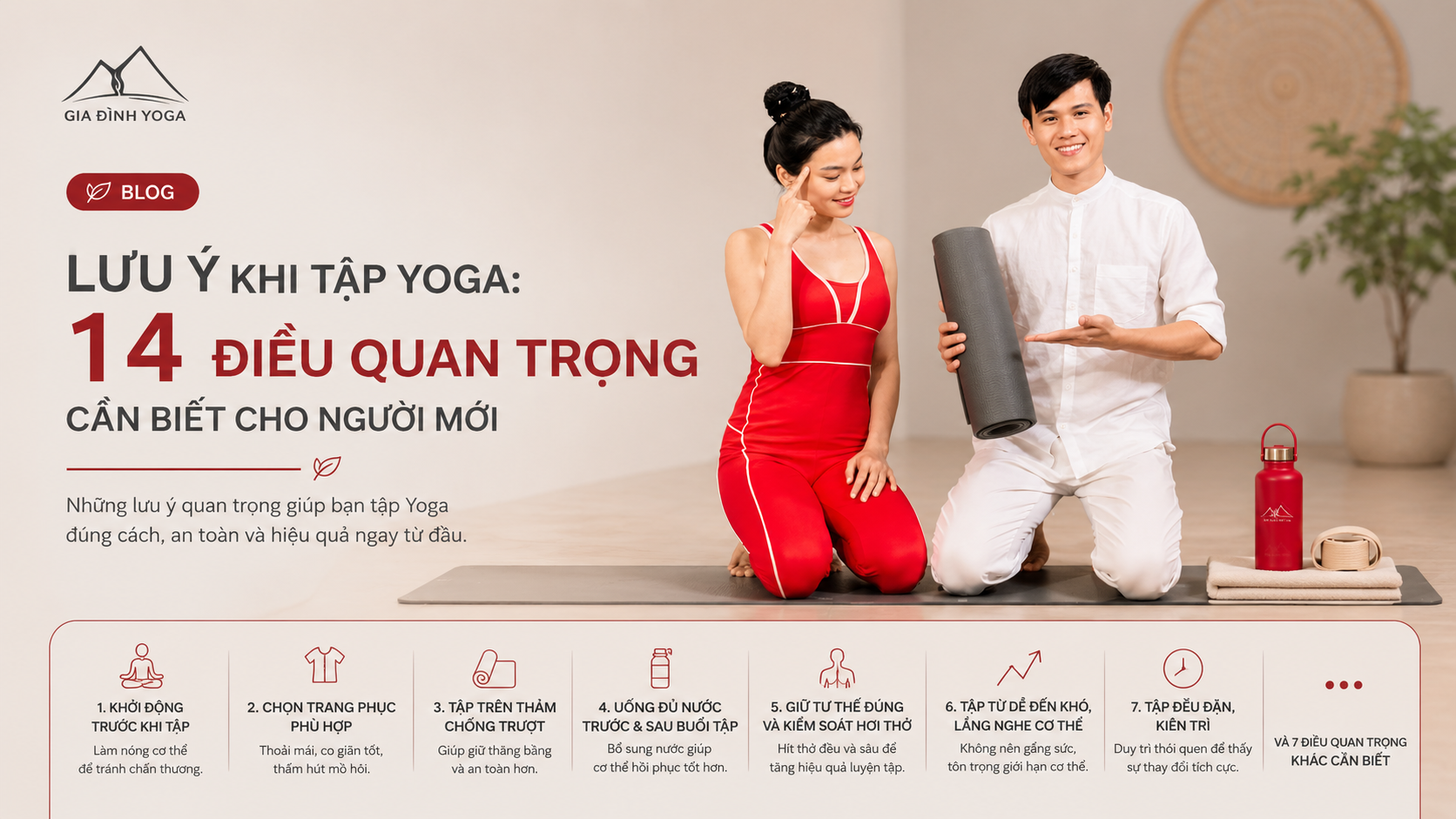 Lưu &yacute; khi tập Yoga: 14 điều quan trọng cần biết cho người mới