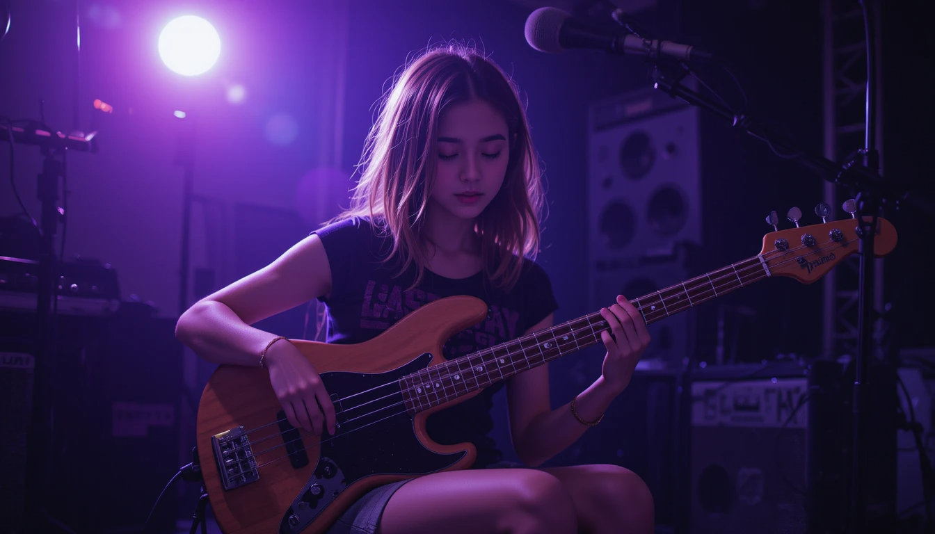 Tư thế ngồi của guitar bass