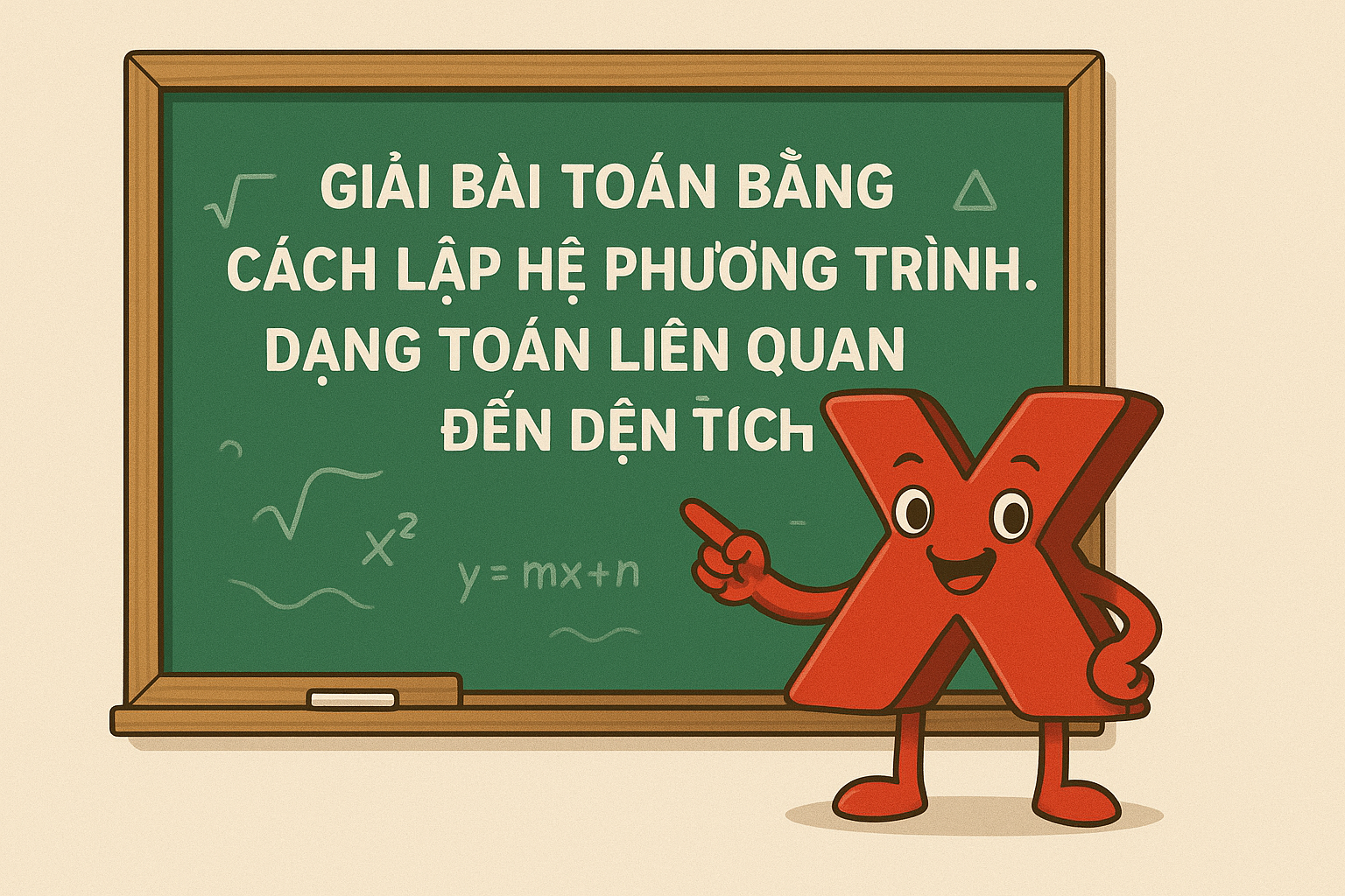 Chương I. Chuyên đề: Giải bài toán bằng cách lập phương trình . Dạng toán liên quan đến diện tích - 8 bài học