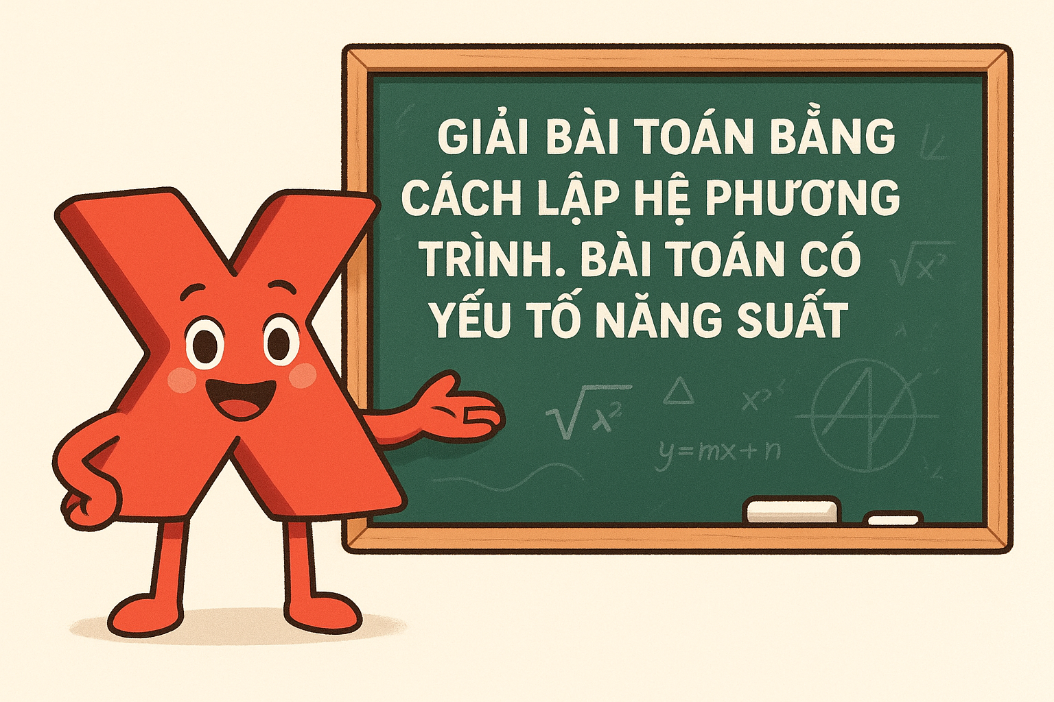 Chương I. Chuyên đề: Giải bài toán bằng cách lập hệ phương trình. Bài toán có yếu tố năng suất - 7 bài học