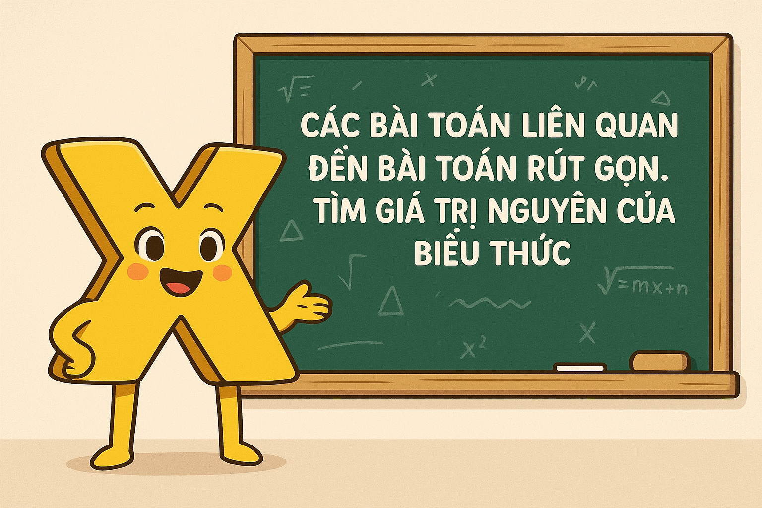 Chương III. Chuyên đề: Các bài toán liên quan đến bài toán rút gọn. Tìm giá trị nguyên của biểu thức - 11 bài học