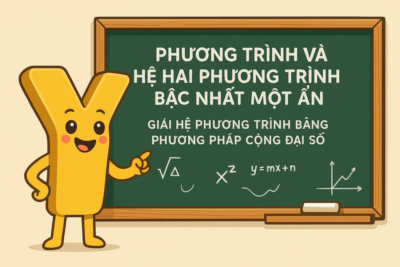 Chương I. Phương trình và hệ hai phương trình bậc nhất một ẩn. Giải hệ phương trình bằng phương pháp cộng đại số - 18 bài học