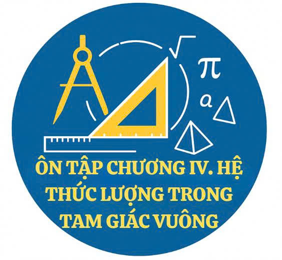 ÔN TẬP CHƯƠNG : HỆ THỨC LƯỢNG TRONG TAM GIÁC VUÔNG - 24 bài học