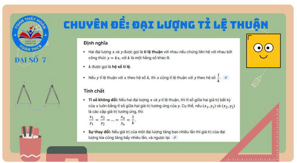 Chuyên đề: Đại lượng tỉ lệ thuận