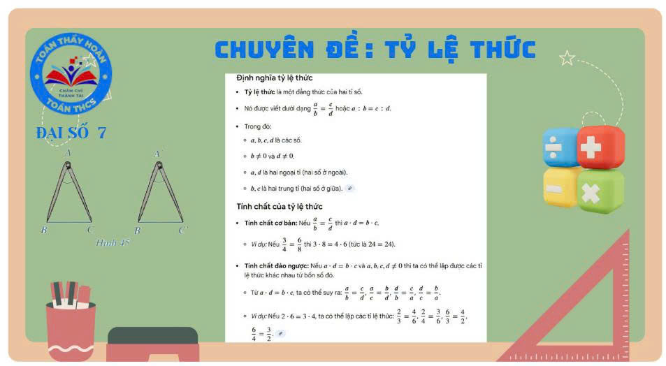 Chuyên đề: Tỉ lệ thức