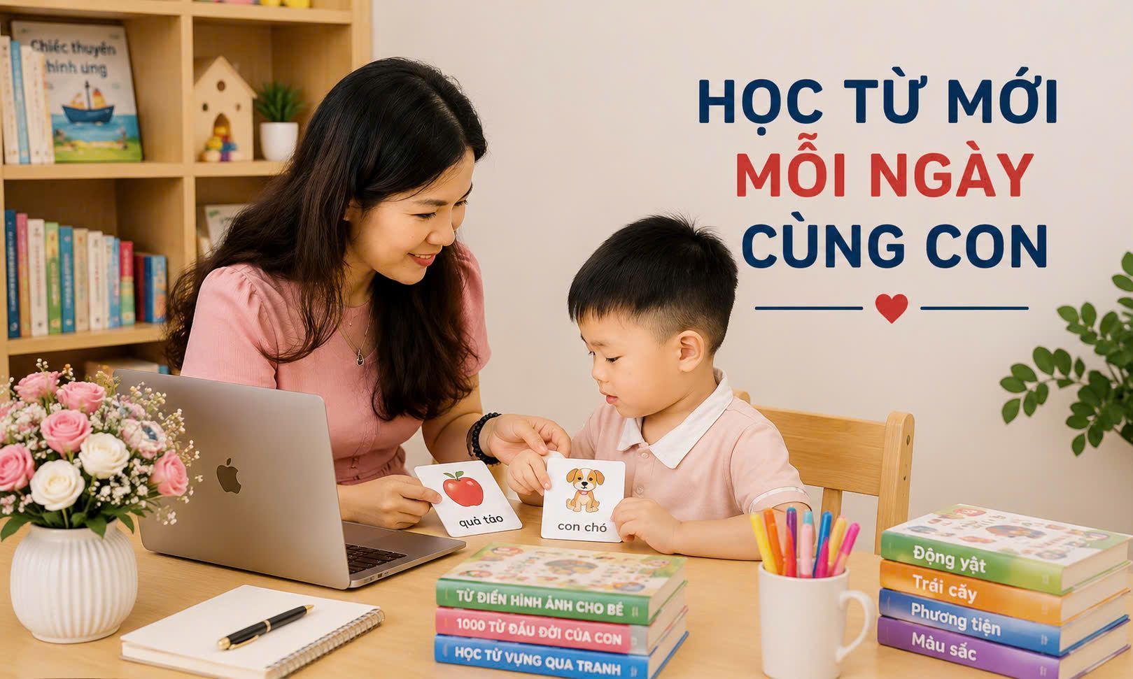 HỌC TỪ MỚI CÙNG CON MỖI NGÀY