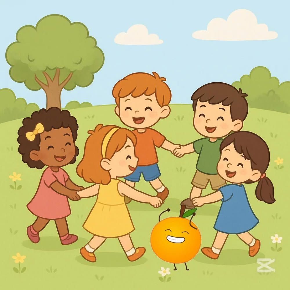 Kids learning with flashcards