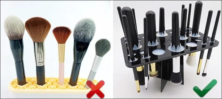 Dụng cụ makeup không sạch